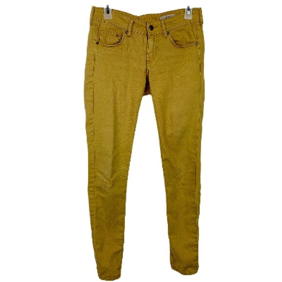 H&M Light Weight Skinny Gold Jeans 27 - Picture 1 of 7